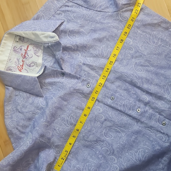 Robert Graham Purple Paisley Shirt - Picture 8 of 11